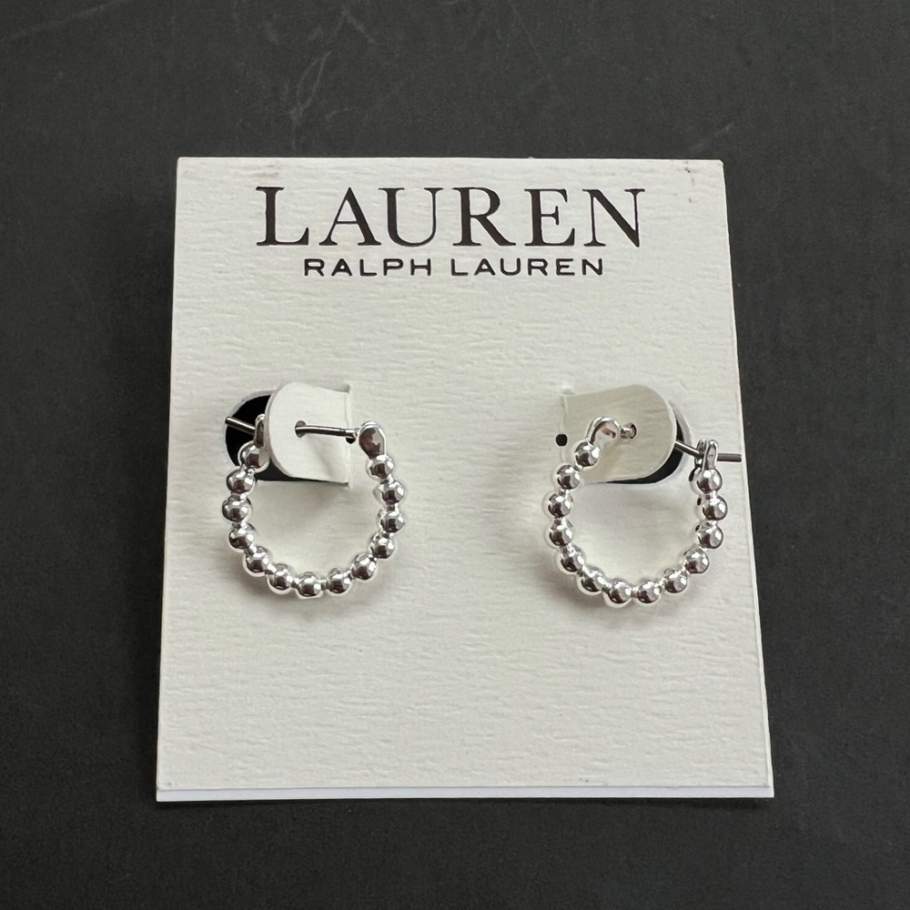 Lauren Ralph Lauren Bead Hoop Earrings